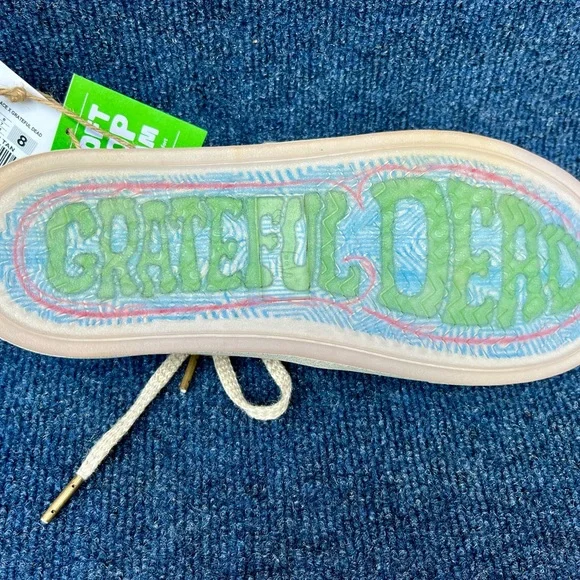 Sanuk Greatful Dead shoes men size 8 New with tags tan - Picture 3 of 10